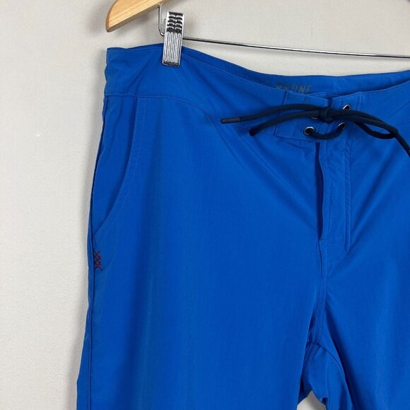 Rhone Board Shorts Men 36 Blue Tech Drawstring Classic Pockets 9” Stretch Beach‎ - Picture 2 of 15